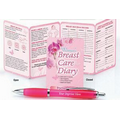 Women's Breast Care Diary Pocket Pal & Pen (Personalized)